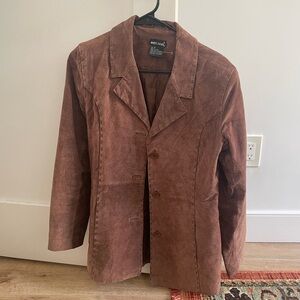 Vintage brown leather jacket size Medium